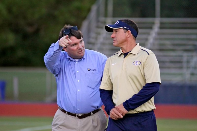 Rob Rieger and Coach Bourgeois