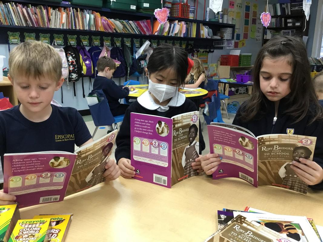 Lower School students reading