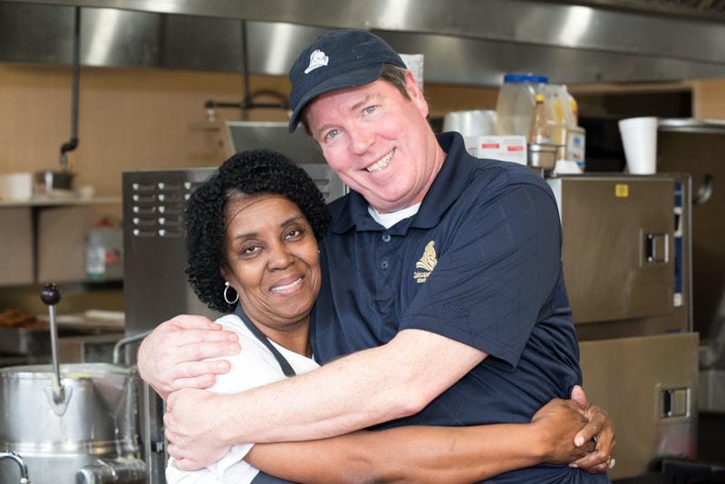 Mary Johnson and Chef Pat