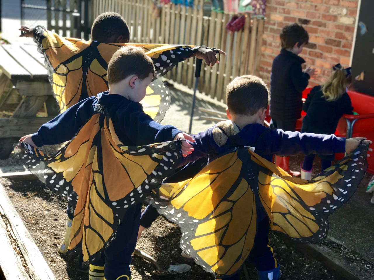 Students dressed as monarchs