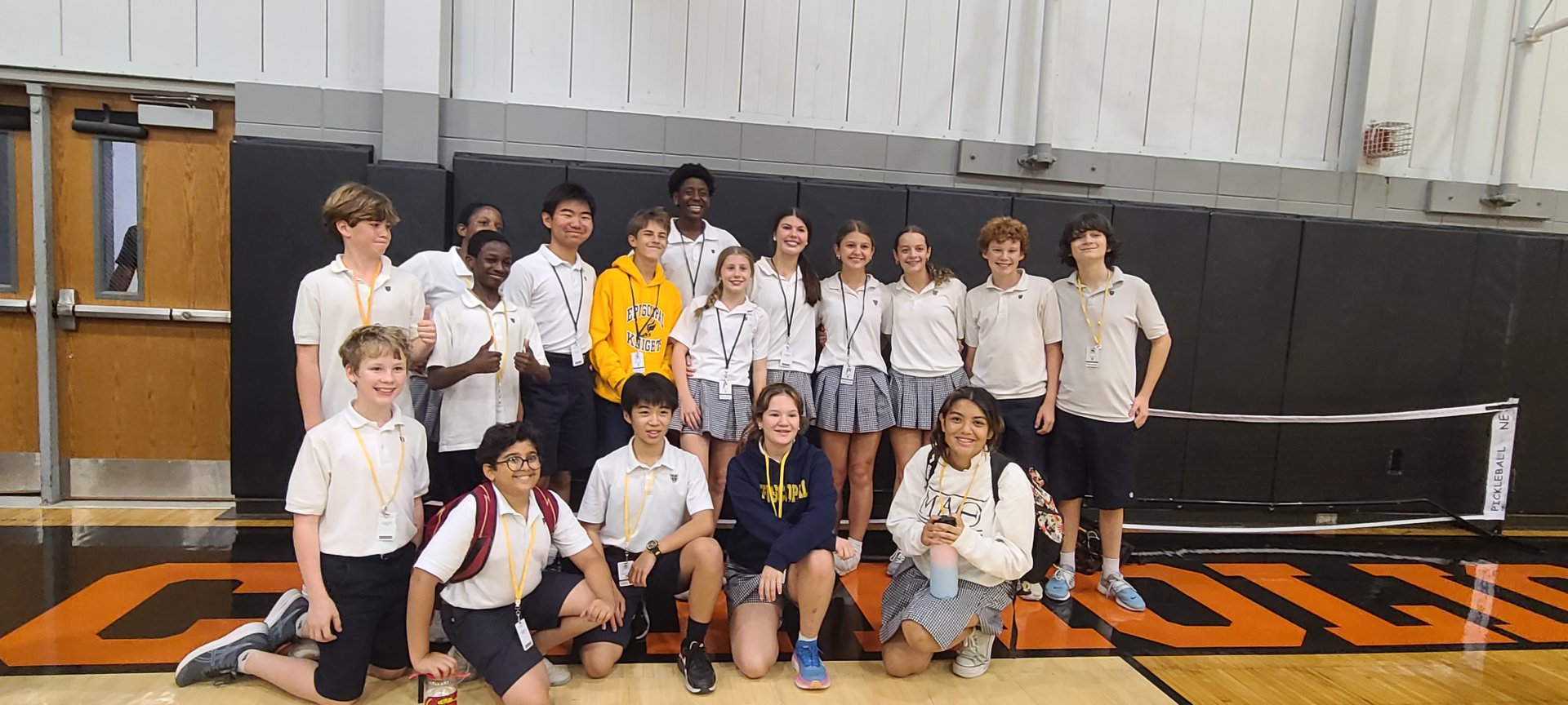 Middle School math team at tournament