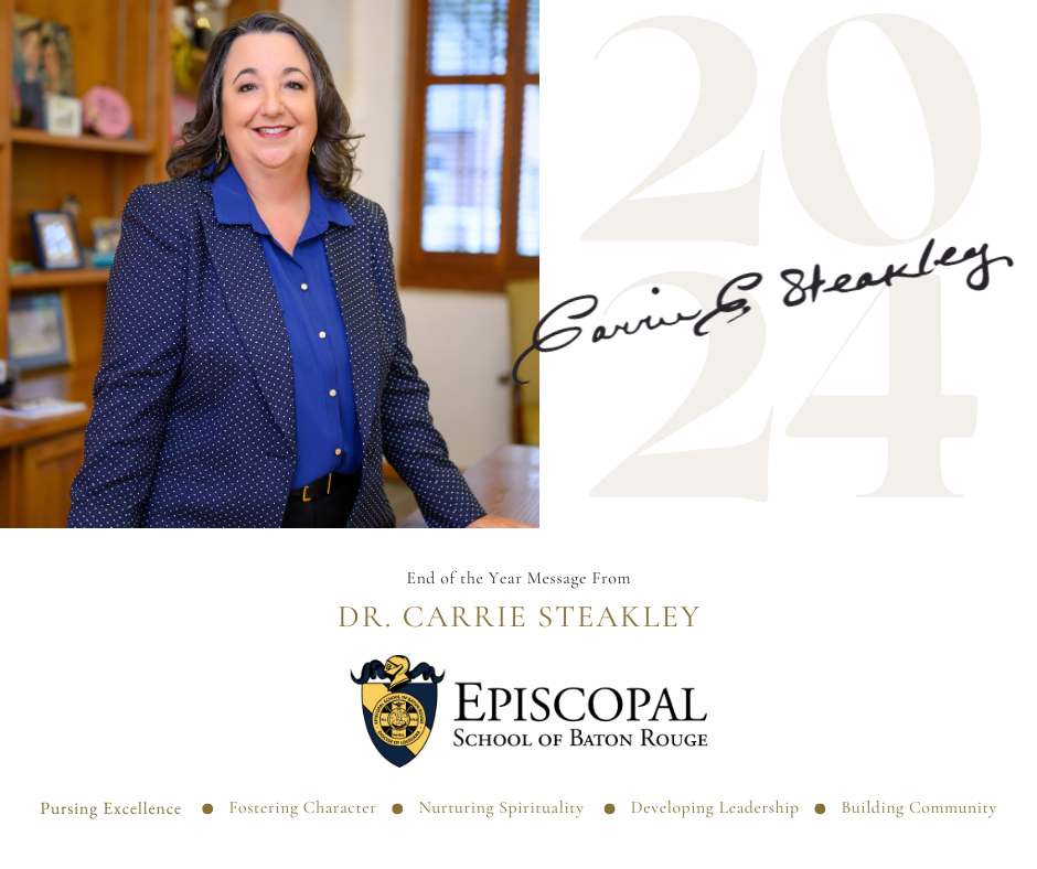 Dr. Steakley Reflects on the School Year in End-of-Year Message