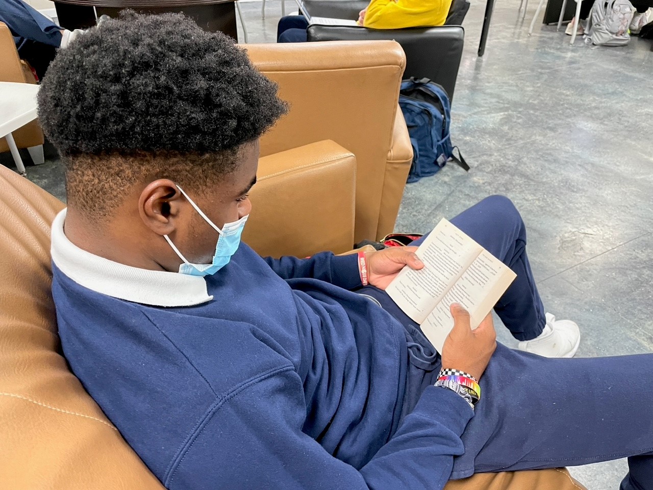 Student reading